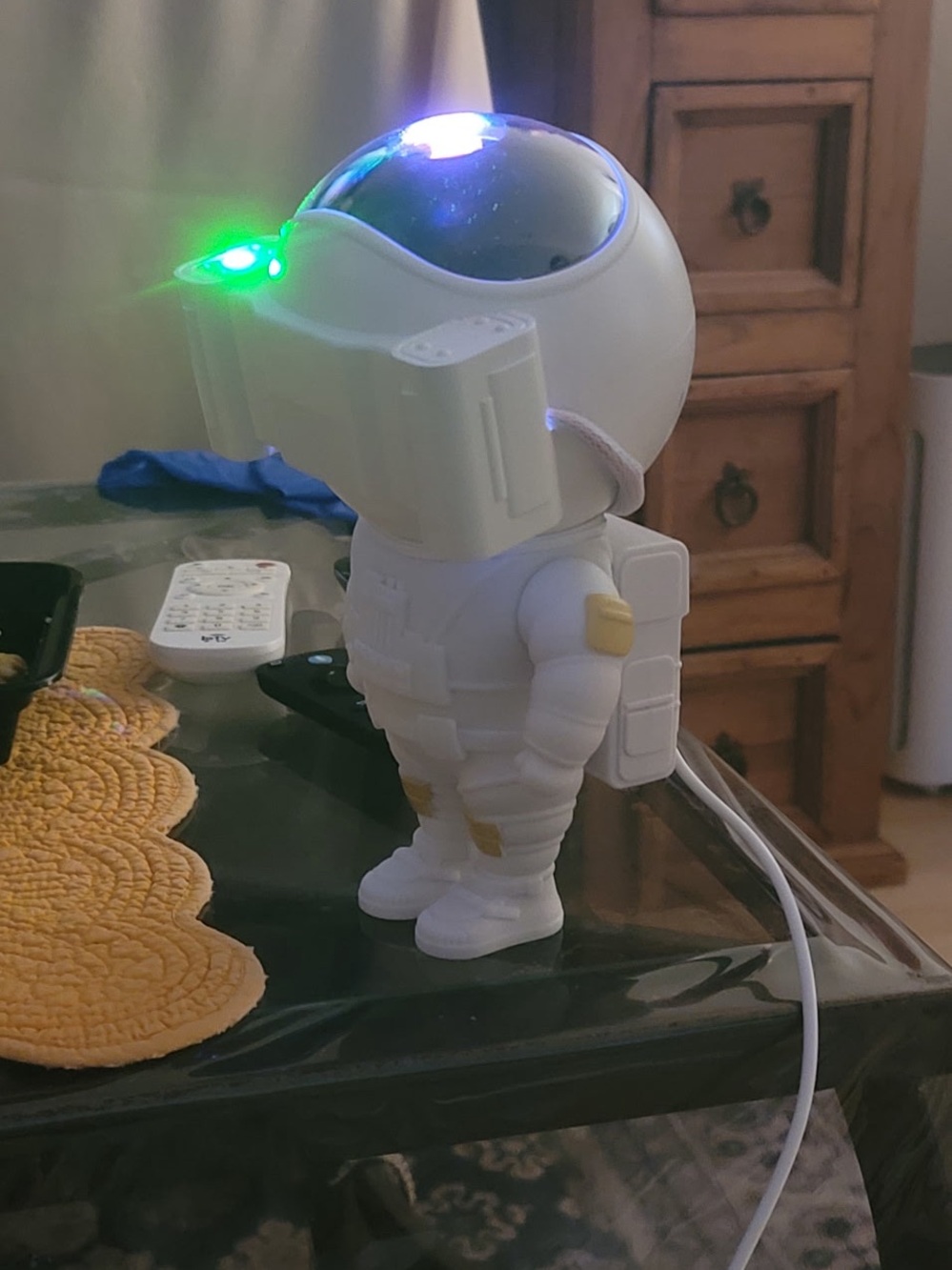 White Astronaut VR Accessory with LED - White